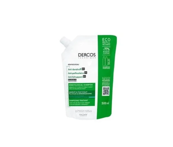 VICHY DERCOS ECO RECHARGE SHAMPOINGANTI-PELLICULAIRE CHEVEUX GRAS 500ML